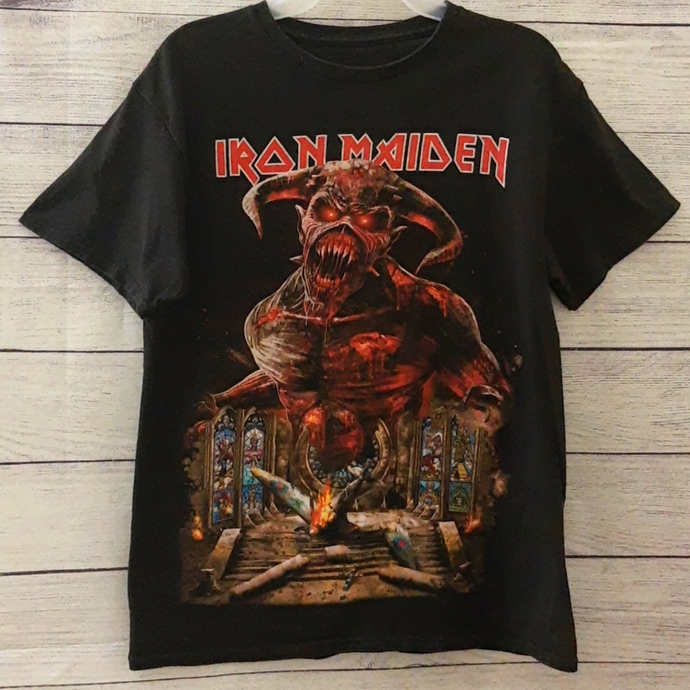 Iron Maiden Legacy Of The Beast World Tour 2019 Official Concert Tee Black M